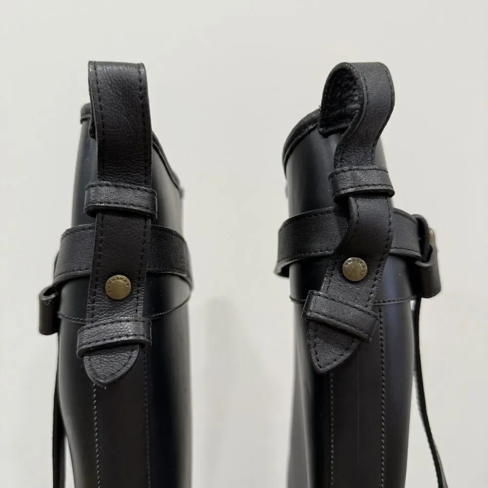 Burberry Rubber Knee-High Rain Boots Women's Size EU 39 US 9 - Picture 10 of 16